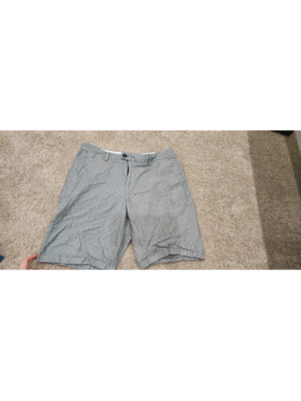 Calvin Klein Men's Gray Patterned Chino Shorts